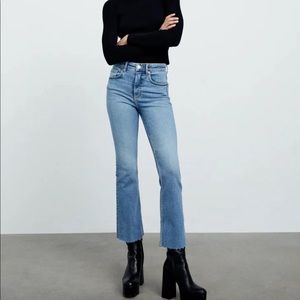 Zara Cropped Flare Jeans